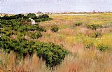William Merritt Chase Famous Paintings - Landscape Near Coney Island